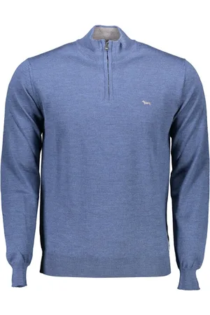 HARMONT&BLAINE NIEBIESKI SWETER MĘSKI