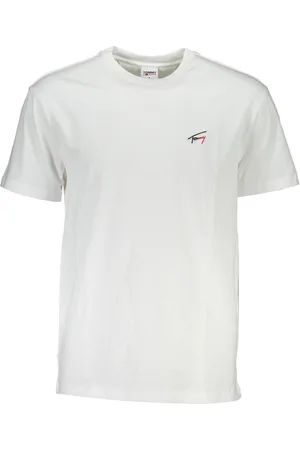 Tommy Hilfiger T-SHIRT MĘSKI Z KRÓTKIM RĘKAWEM BIAŁY