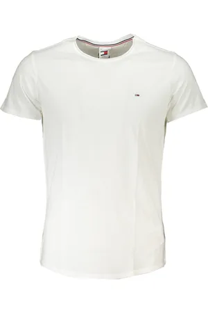 Tommy Hilfiger BIAŁY T-SHIRT MĘSKI Z KRÓTKIM RĘKAWEM