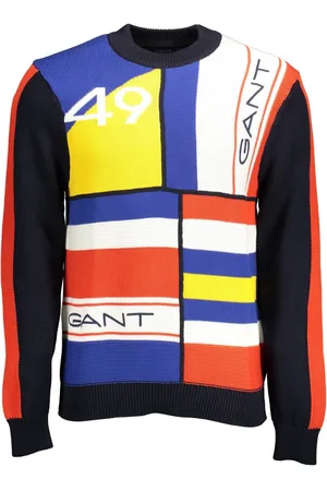 GANT NIEBIESKI SWETER MĘSKI