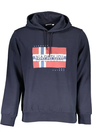 Napapijri BLUZA BEZ ZAMKA MĘSKA NIEBIESKA