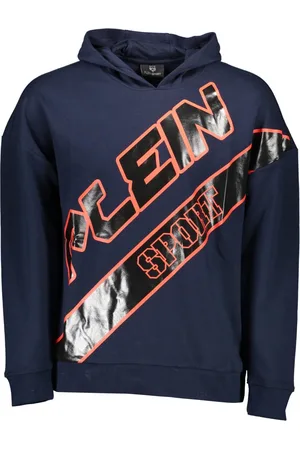 Philipp Plein SPORTOWA BLUZA PLEIN BEZ ZAMKA MĘSKA NIEBIESKA