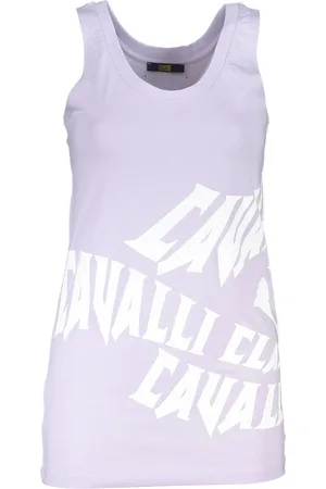 Roberto Cavalli FIOLETOWY DAMSKI PODKOSZULEK