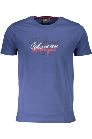 U.S. Grand Polo T-SHIRT POLO US GRAND KRÓTKI RĘKAW MĘSKI NIEBIESKI
