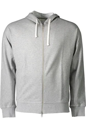 GANT BLUZA Z ZAMKIEM MĘSKA SZARA