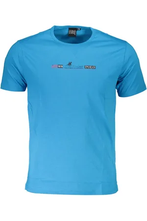 U.S. Grand Polo US GRAND POLO T-SHIRT MĘSKI Z KRÓTKIM RĘKAWEM JASNONIEBIESKI