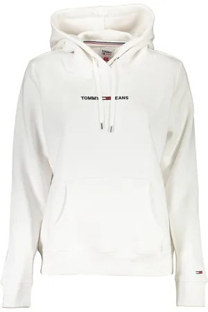 Tommy Hilfiger BLUZA BEZ ZAMKA DAMSKA BIAŁA