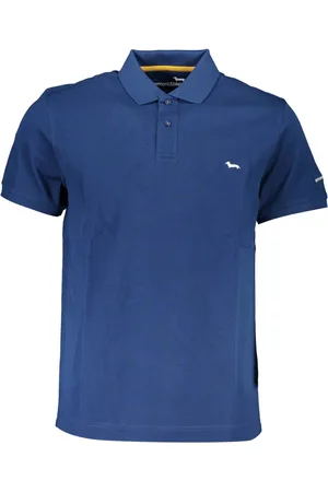 HARMONT&BLAINE HARMONT & BLAINE POLO Z KRÓTKIM RĘKAWEM MĘSKIE NIEBIESKIE