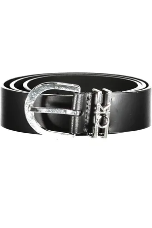 Calvin Klein SKÓRZANY PASEK DAMSKI CZARNY