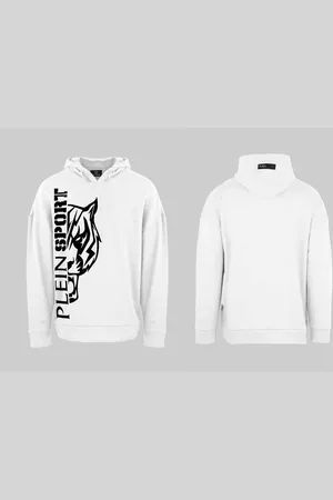 Philipp Plein Bluza marki model FIPSC131201 kolor Biały. Odzież męska. Sezon: Cały rok