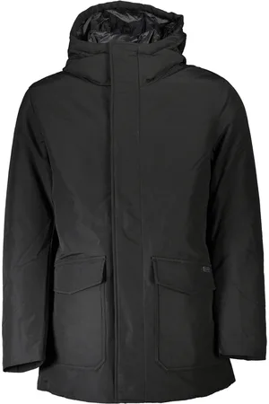 Woolrich CZARNA WEŁNIANA KURTKA MĘSKA