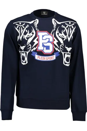Philipp Plein SPORTOWA BLUZA PLEIN BEZ ZAMKA MĘSKA NIEBIESKA