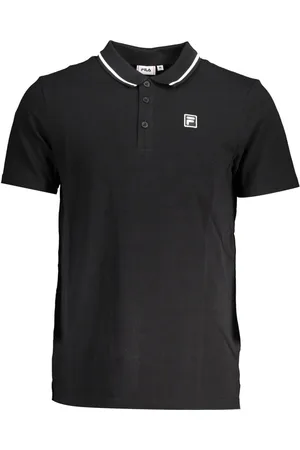 Fila POLO Z KRÓTKIM RĘKAWEM MĘSKA CZARNA
