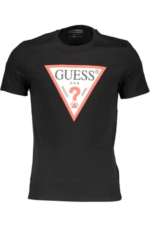 Guess T-SHIRT MĘSKI Z KRÓTKIM RĘKAWEM CZARNY
