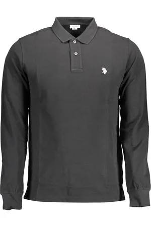 Ralph Lauren MĘSKA POLO US POLO Z DŁUGIM RĘKAWEM, CZARNA