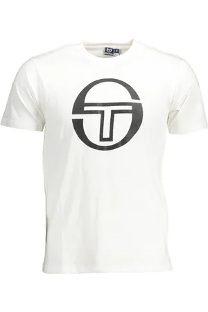 Sergio Tacchini T-SHIRT MĘSKI Z KRÓTKIM RĘKAWEM BIAŁY