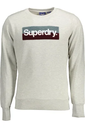 Superdry BLUZA BEZ ZAMKA MĘSKA SZARA