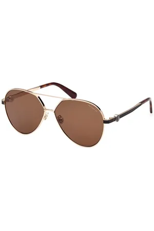 Moncler ZŁOTE OKULARY PRZECIWSŁONECZNE DAMSKIE