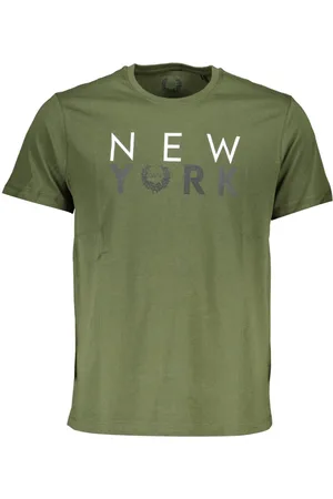 GIANMARCO VENTURI T-SHIRT MĘSKI Z KRÓTKIM RĘKAWEM ZIELONY