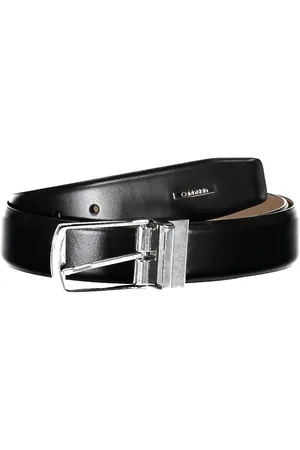 Calvin Klein BLACK MĘSKI SKÓRZANY PASEK