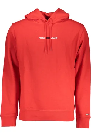 Tommy Hilfiger BLUZA BEZ ZAMKA MĘSKA CZERWONA