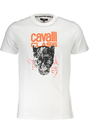 HERS CAVALLI CLASS T-SHIRT MĘSKI Z KRÓTKIM RĘKAWEM BIAŁY