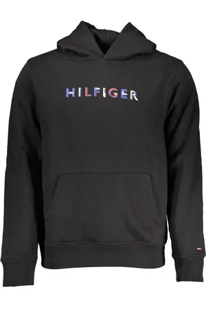 Tommy Hilfiger BLUZA BEZ ZAMKA CZARNA MĘSKA