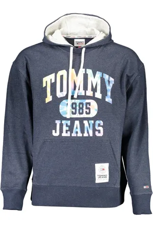 Tommy Hilfiger BLUZA BEZ ZAMKA MĘSKA NIEBIESKA
