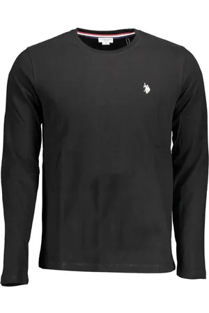 Ralph Lauren US POLO T-SHIRT MĘSKI Z DŁUGIM RĘKAWEM CZARNY