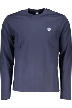 North Sails NIEBIESKI T-SHIRT MĘSKI Z DŁUGIM RĘKAWEM