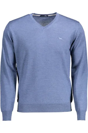 HARMONT&BLAINE NIEBIESKI SWETER MĘSKI