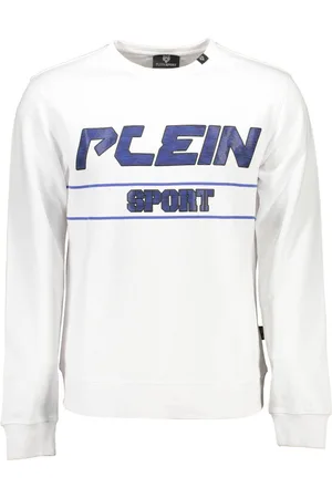 Philipp Plein SPORTOWA BLUZA PLEIN BEZ ZAMKA MĘSKA BIAŁA