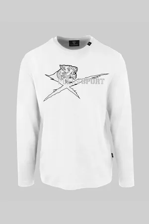 Philipp Plein Bluza marki model FIPSG13 kolor Biały. Odzież męska. Sezon: Cały rok