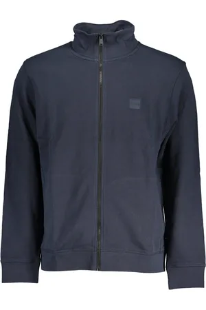 HUGO BOSS NIEBIESKA BLUZA M¨SKA Z ZAMKIEM