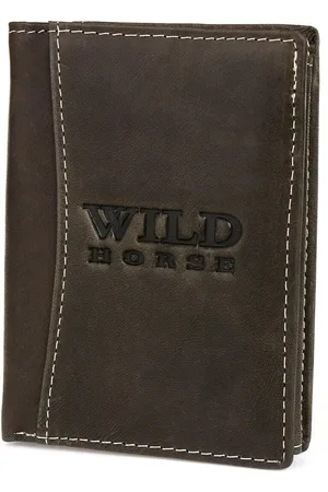 Wild Horse Copy of Portfel skórzany męski duży ciemnobrązowy RFiD G74