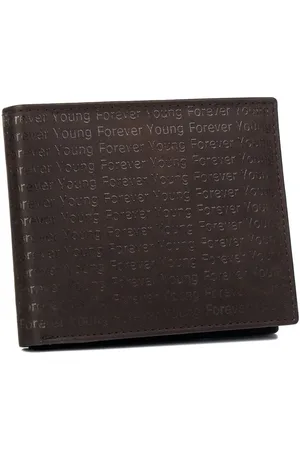 Forever Young Skórzany portfel zdobiony monogramem
