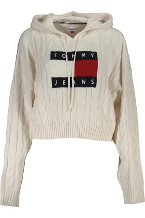 Tommy Hilfiger BIAŁY SWETER DAMSKI