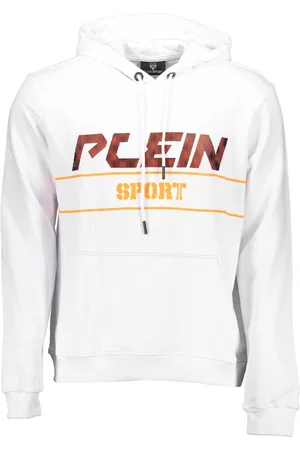 Philipp Plein SPORTOWA BLUZA PLEIN BEZ ZAMKA MĘSKA BIAŁA