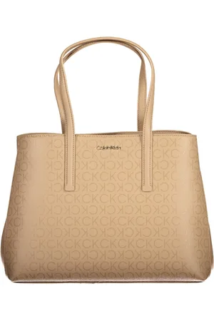 Calvin Klein BEŻOWA TORBA DAMSKA