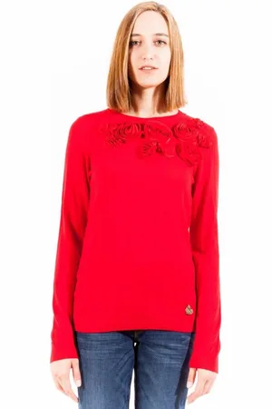 Moschino CZERWONY SWETER DAMSKI