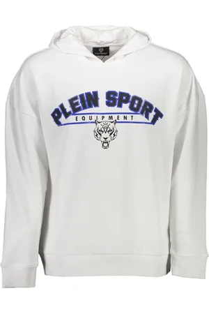 Philipp Plein SPORTOWA BLUZA PLEIN BEZ ZAMKA MĘSKA BIAŁA