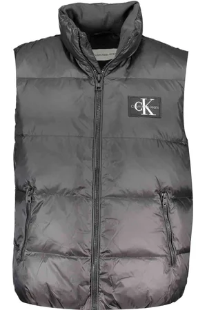 Calvin Klein MĘSKI CZARNY BEZRĘKAWNIK