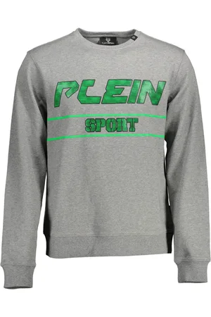 Philipp Plein SPORTOWA BLUZA PLEIN BEZ ZAMKA MĘSKA SZARA