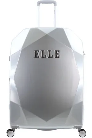 Elle Walizka duża Diamond srebrna