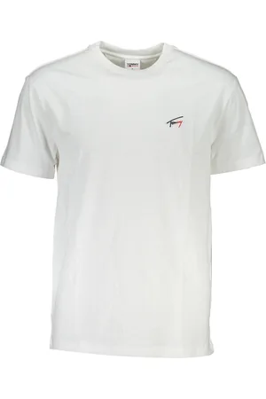 Tommy Hilfiger T-SHIRT MĘSKI Z KRÓTKIM RĘKAWEM BIAŁY