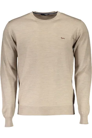 HARMONT&BLAINE BEŻOWY SWETER MĘSKI HARMONT & BLAINE