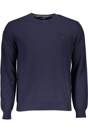 HARMONT&BLAINE NIEBIESKI SWETER MĘSKI HARMONT & BLAINE