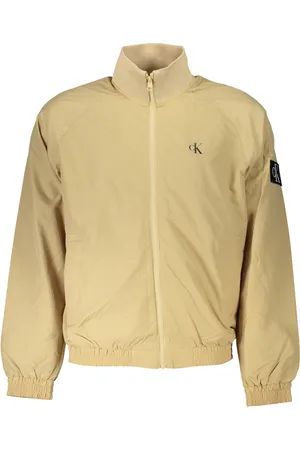 Calvin Klein BEŻOWA KURTKA SPORTOWA MĘSKA