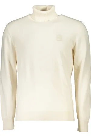 HUGO BOSS BIAŁY SWETER MĘSKI