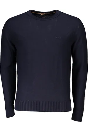 HUGO BOSS NIEBIESKI SWETER MĘSKI
